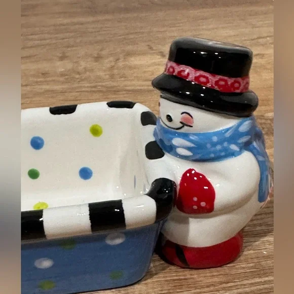 NEW Temp-Tations Holiday Figural Set of 2 Cracker Trays